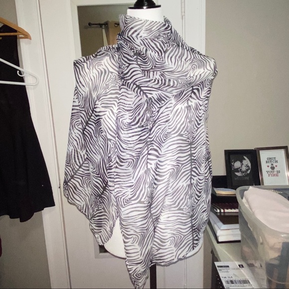 Zebra Print Scarf